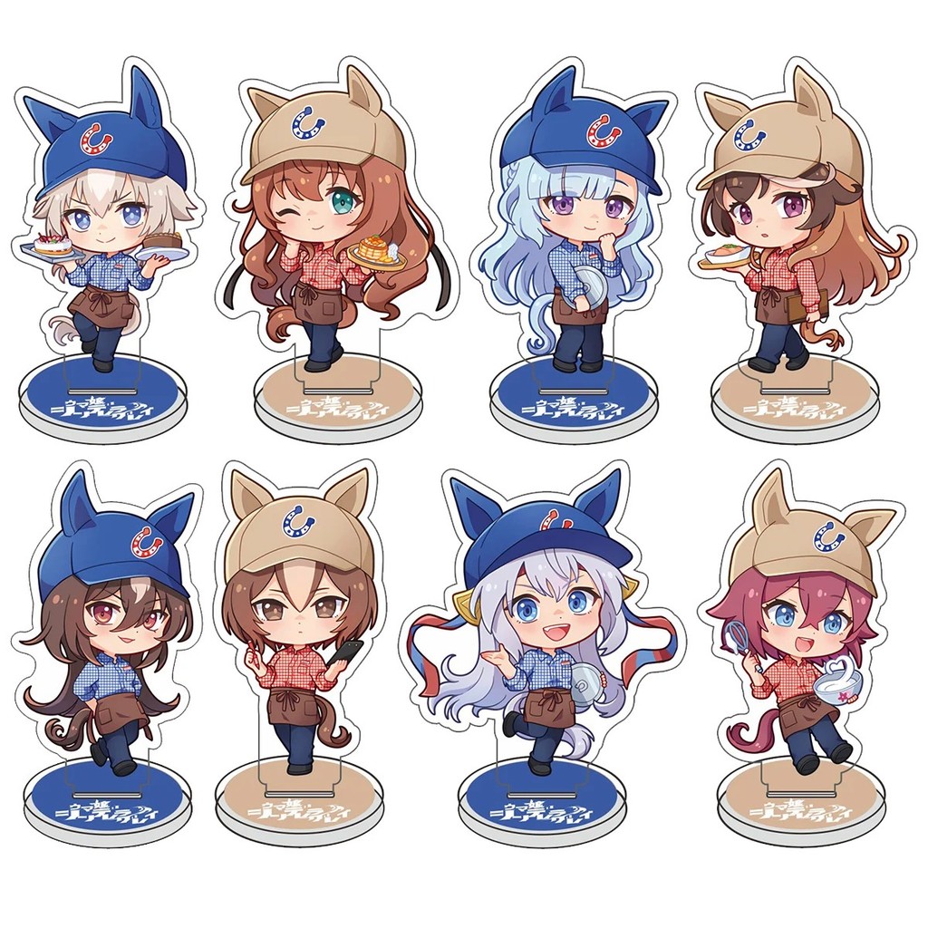 Standee พวงกุญแจ Anime Umamusume Pretty Derby Model อะคริลิค Oguri Cap Special Week Silence Suzuka T