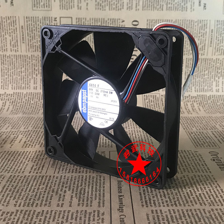 [Radiator] พัดลมระบายความร้อนอินเวอร์เตอร์เยอรมัน ebmpapst Axial ดั้งเดิม 4414F 5.0 W 12025 24V