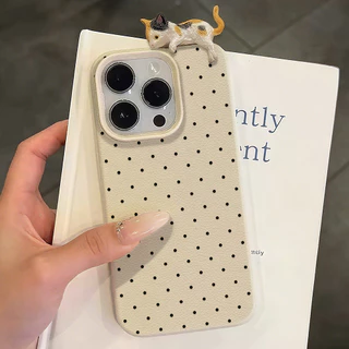 ins ลายจุดเรียบง่าย Leather เคสมือถือ For Samsung A37 A57 A27 S26 UItra A17 A07 A06 A16 A15 A35 A36 A53 A54 A55 A56 เคส
