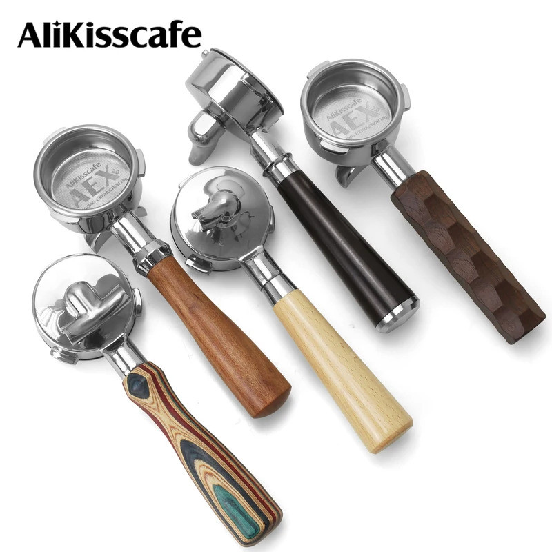 58 มม.Portafilter Double Spout สําหรับ Hibrew h7 h7a h10a Breville Barista Max Mini Sunbeam Barista 