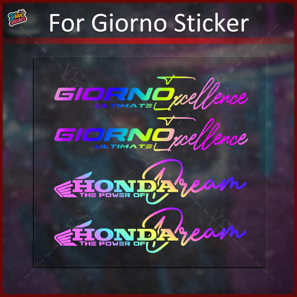 สติ๊กเกอร์สะท้อนแสง GIORNO หน้าหลัง 3D เรซิ่น thumbnail 7