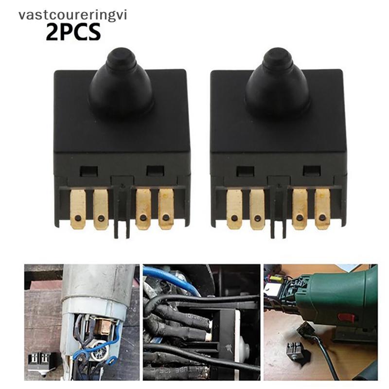 ERV สวิตช์ปุ่มกดทดแทน 2 ชิ้นสําหรับเครื่องบดมุม GWS6-100 เครื่องขัด N