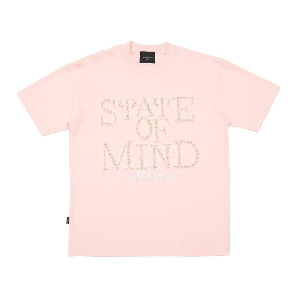 Stoned & Co Blessed26 State of Mind Tee (สีชมพู)