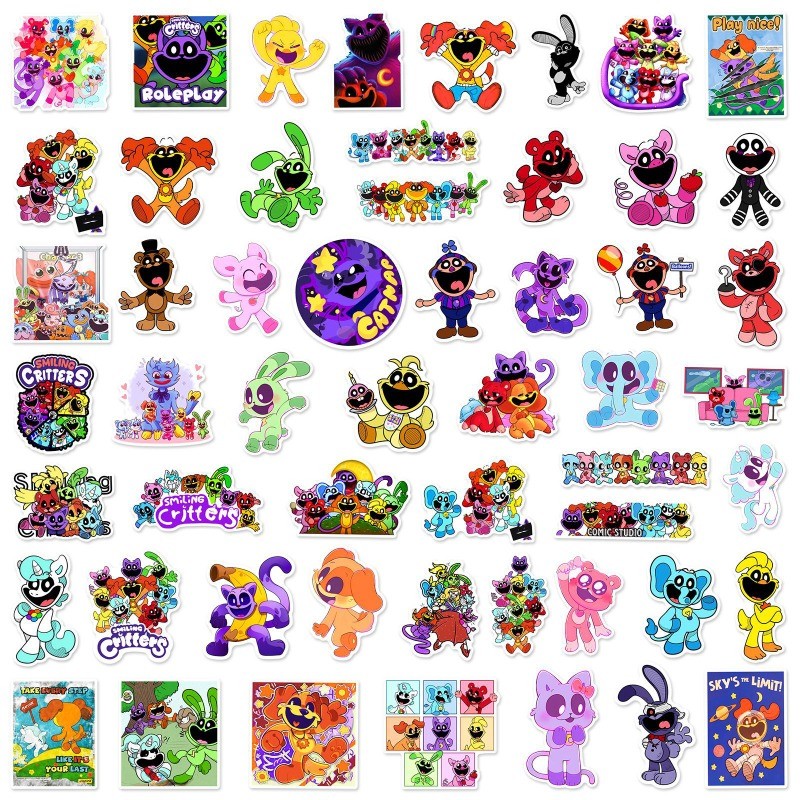 Poppy Playtime Smiling Critters DIY สติ๊กเกอร์กันน้ําคอลเลกชันตกแต่ง ราคา ถูกที่สุด ดีลบีเคเค แกลเลอรีภาพที่ 8