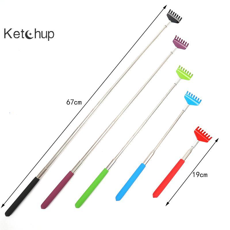 [Ktchup-t] สแตนเลส Claw Ba มีดโกน Telescopic Retractable Ba นวด Scratcher Nice