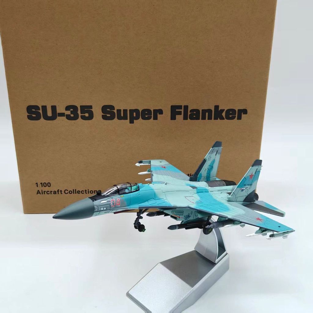 1/100 รัสเซีย SU 35 Fighter SU-35 Fighter จําลองเครื่องบินคอลเลกชันเครื่องประดับ