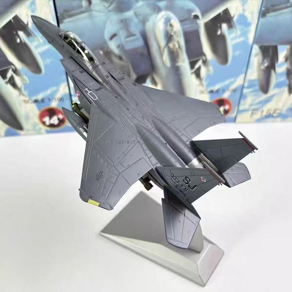 1/100 US Army F-15E Strike Eagle Supersonic Fighter จําลอง Static ผลิตภัณฑ์สําเร็จรูปเครื่องบินรุ่นเ