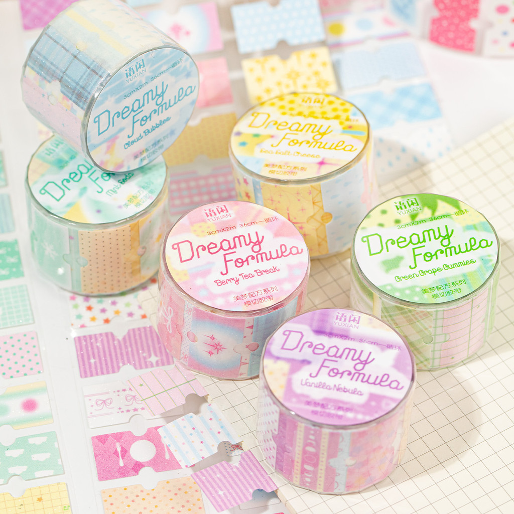 Glitter Washi เทปสติกเกอร์สําหรับ Scrapbooking อุปกรณ์ทําความสะอาดออกแบบสมุดภาพสติกเกอร์สําหรับฉลากด