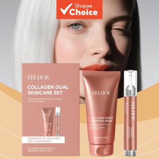 ชุดมาส์กบํารุงผิวคอลลาเจนพร้อมมาส์กลอกได้และเอสเซ้นส์เพื่อผิ…