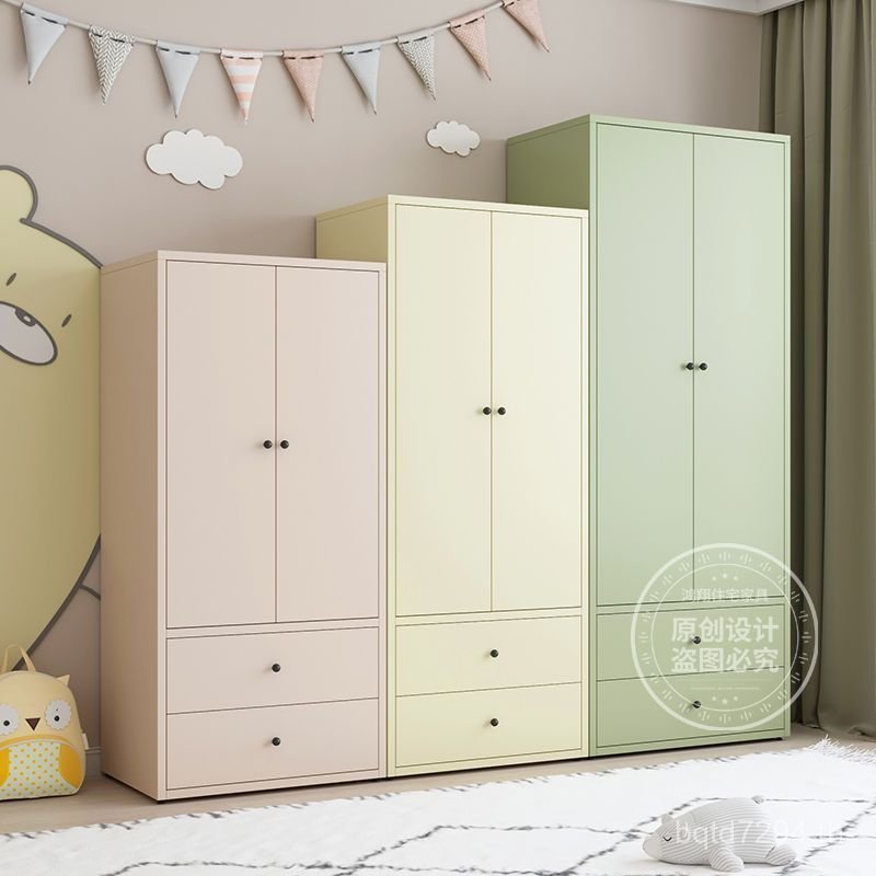 เช่า House Small Apartment Locker ตู้เสื้อผ้าระเบิด Nordic หนาเด็กดีบุกในครัวเรือนห้องนอนสไตล์ตู้เสื