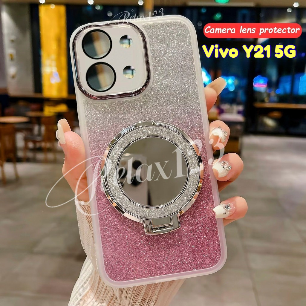 สําหรับVivo Y21 5Gปลอก2026ผู้ถือแหวนTPUนุ่มสําหรับVivo Y21 Y21d VIVO Y21 Y21D VivoY21 Vivo Y 21 5G 4
