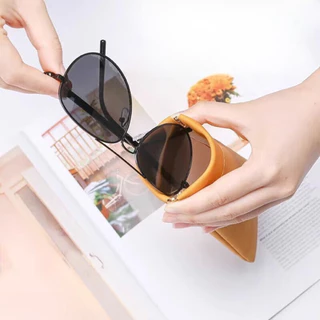 ซองใส่แว่นตา หนังPU หนังนิ่ม Glasses bag กันรอย ซองแว่นหนัง พกพาง่าย มินิมอล น้ำหนักเบา พร้อมส่ง