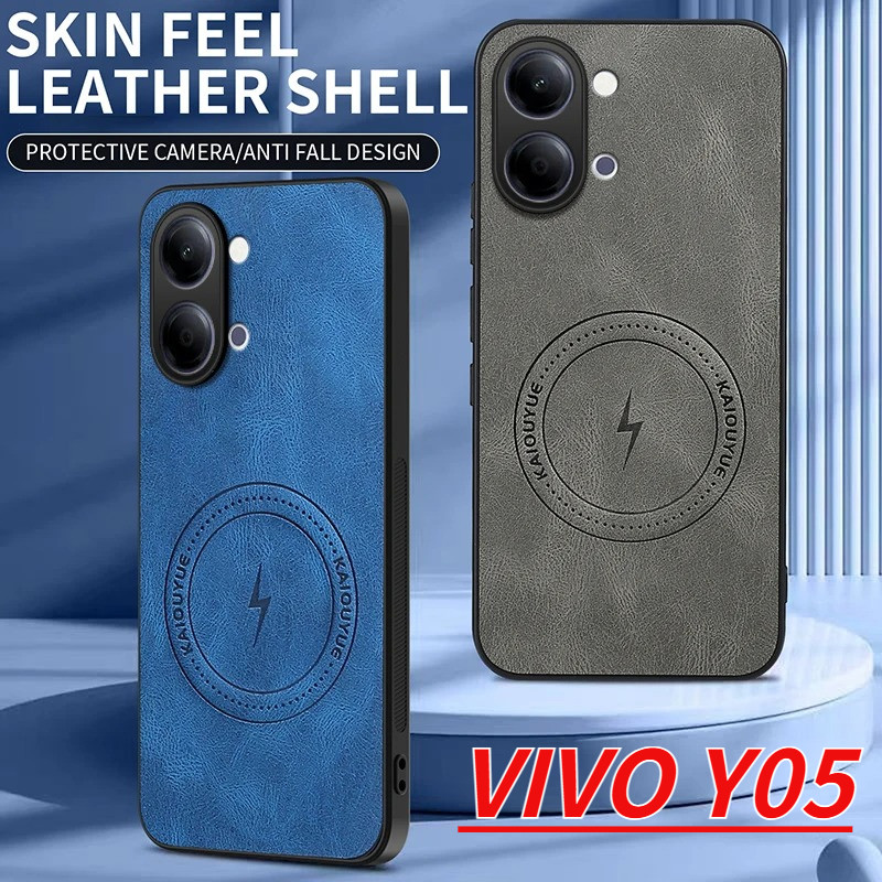 หรูหราผิวหนังสําหรับ VIVO Y05 VIVOY05s Y05 S Y11d Y 05 s Y 11d 4G 5G ปลอกกันกระแทกแฟชั่น TPU กล้องกั