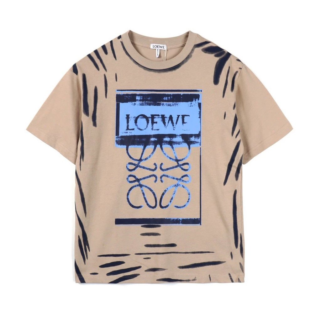 LOEWE/LOEWE เสื้อยืดแขนสั้น Graffiti Tie-Dye