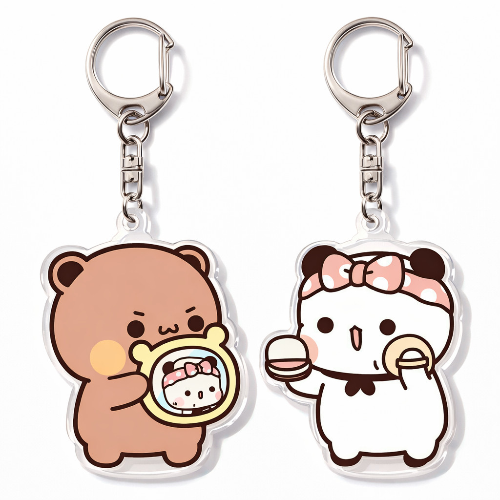 พวงกุญแจคู่รัก Bubu และ Dudu น่ารัก