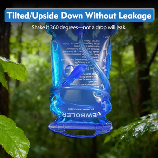 NEWBOLER ถุงเก็บน้ำ Hydration Pack แบบกระเป๋าเป้ ขนาด 3L สำหรับวิ่งและสวมใส่สะดวกสบาย BPA Free