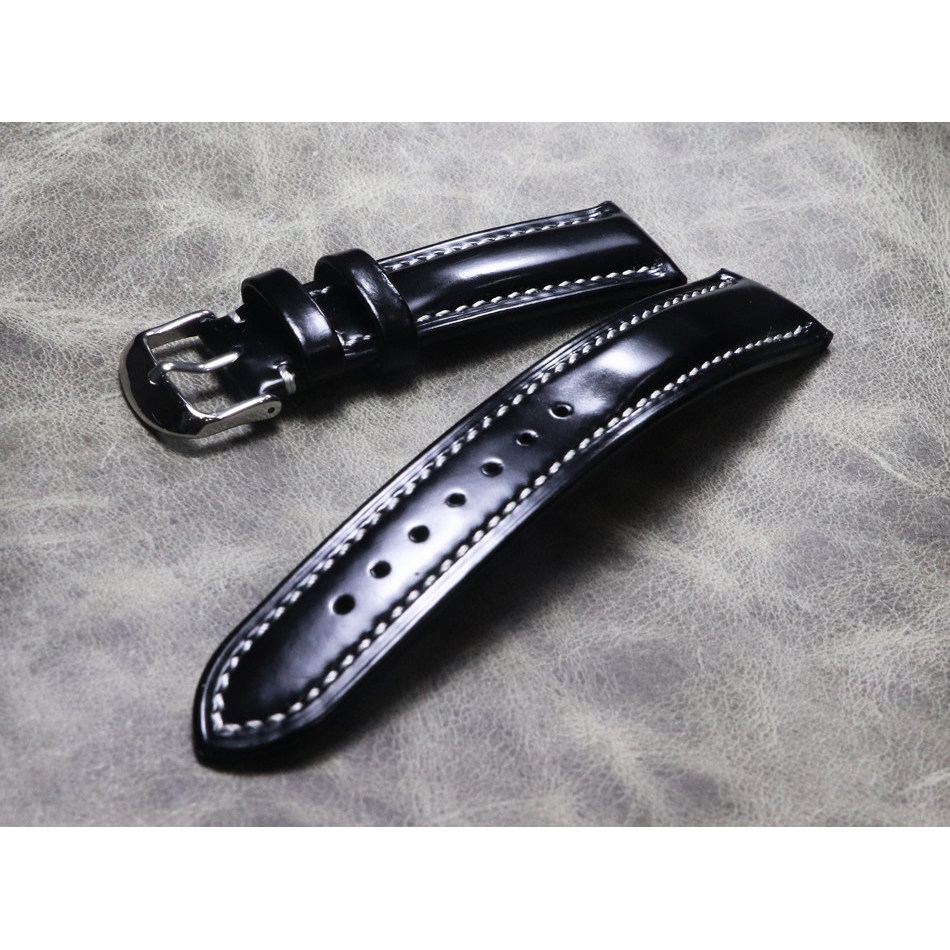 Comparable to Corridor Butt Leather Quick Release Handmade Patent Leather 18mm19mm20mm21mm22mm Cowhi