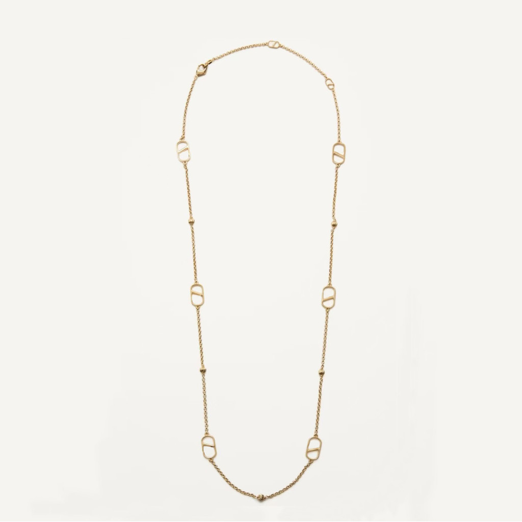 สร้อยคอมุกหิน AVM7 Valen แบบแฟชั่นทองคำ เหมาะสำหรับทุกโอกาสและสวมใส่ง่าย