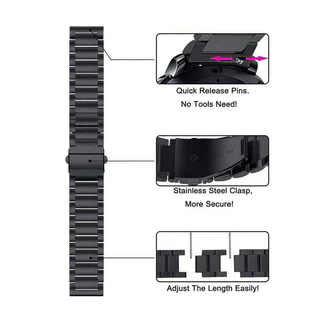 สายสแตนเลส + TPU สําหรับ Amazfit Bip 6 สร้อยข้อมือห่วงโลหะสําหรับ Amazfit Bip 6 สายรัดข้อมือ + ฝาครอบอุปกรณ์เสริม