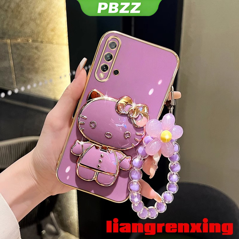 PBZZ เคสโทรศัพท์ เคส huawei nova 5t nova5 t เคสโทรศัพท์มือถือ ซิลิโคนนิ่ม กันกระแทก ลายดอกไม้ พร้อมส