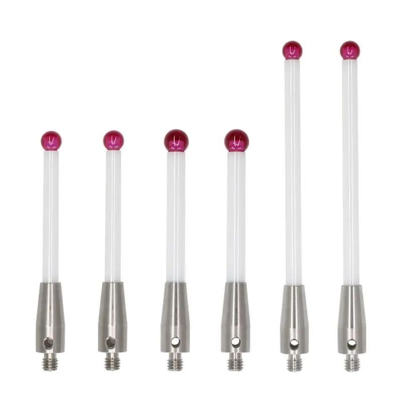 M4 L50/L100 3D สามมิติเครื่องวัด Coordinate วัด CMM Tip Probe ด้ายหัวทับทิมเซรามิค Styli Rod