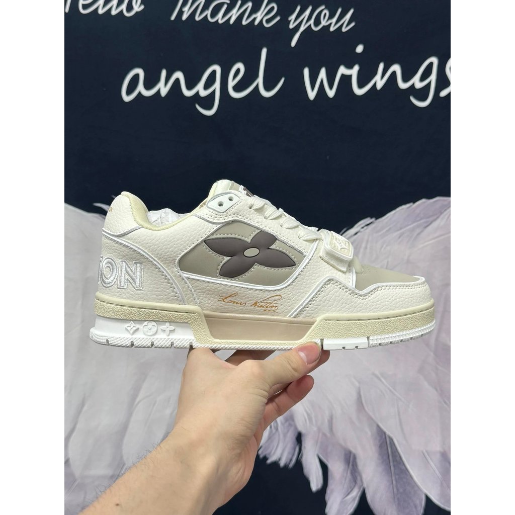 ใหม่ Louis Vuitton Louis Vuitton New Low-Top Casual Shoes รองเท้ากีฬารองเท้าผ้าใบ