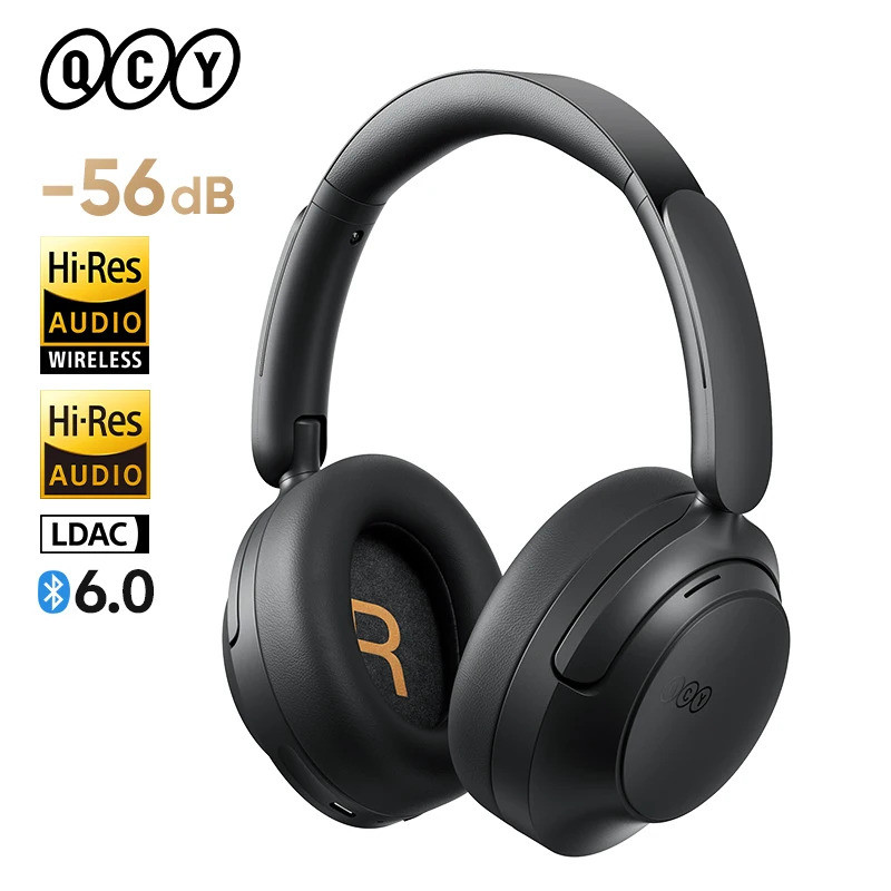 QCY H3S -56dB Adaptive ANC Over Ear หูฟัง Hi-Res LDAC Spatial Sound หูฟังไร้สายบลูทูธ 6.0 Dual Drive