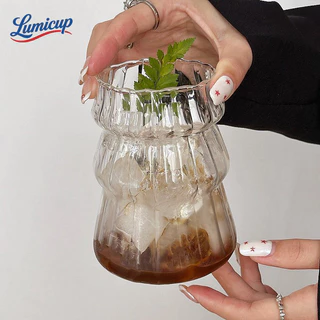 แก้วกระจก500ml ขนาดใหญ่ | รูปทรงลูกข้าวโพดสุดน่ารัก | มีลายตีน/ล้างเปล่า | แก้วดื่มเครื่องดื่มเย็น
