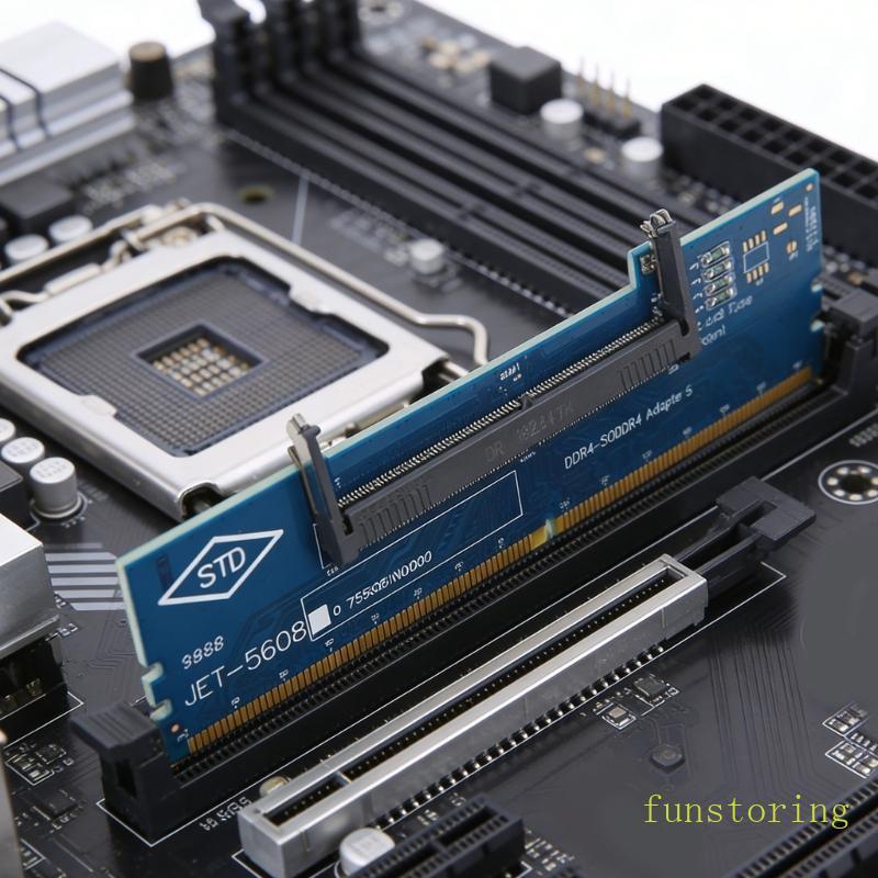 FUN 1 ชุดอะแดปเตอร์ DDR4 SO DIMM เป็น DIMM อเนกประสงค์สําหรับอะแดปเตอร์อัพเกรดหน่วยความจํา