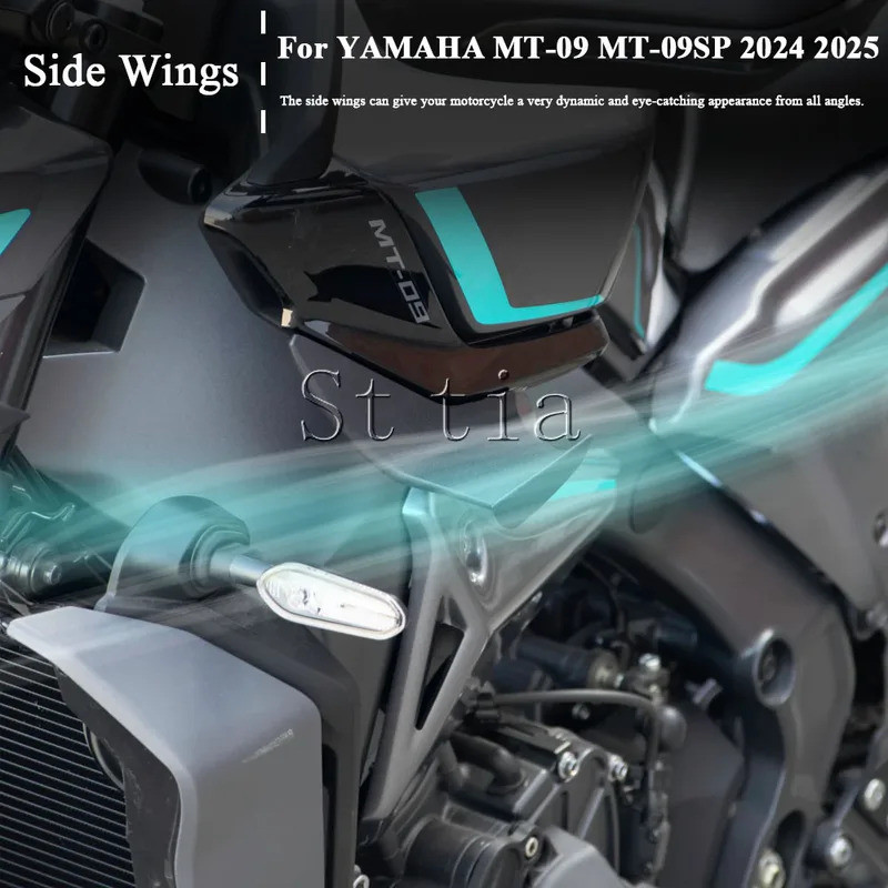 2025 MT09 ใหม่สปอยเลอร์ด้านข้าง Winglet สปอยเลอร์สําหรับ Yamaha MT09 SP mt09 Gen 4 2024- รถจักรยานยน