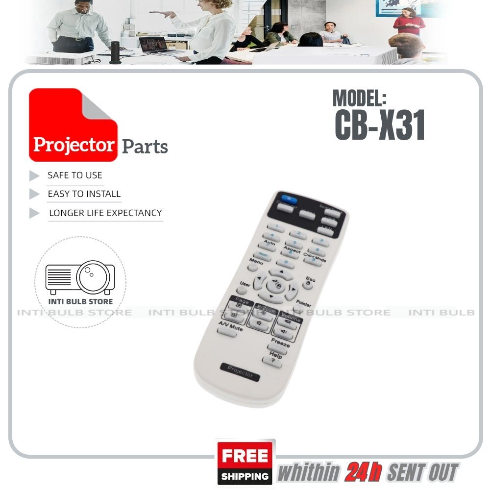 Epson โปรเจคเตอร์รีโมทคอนโทรล CB-X31 X31E U32 W32 X36 EB-C1925W MG850C