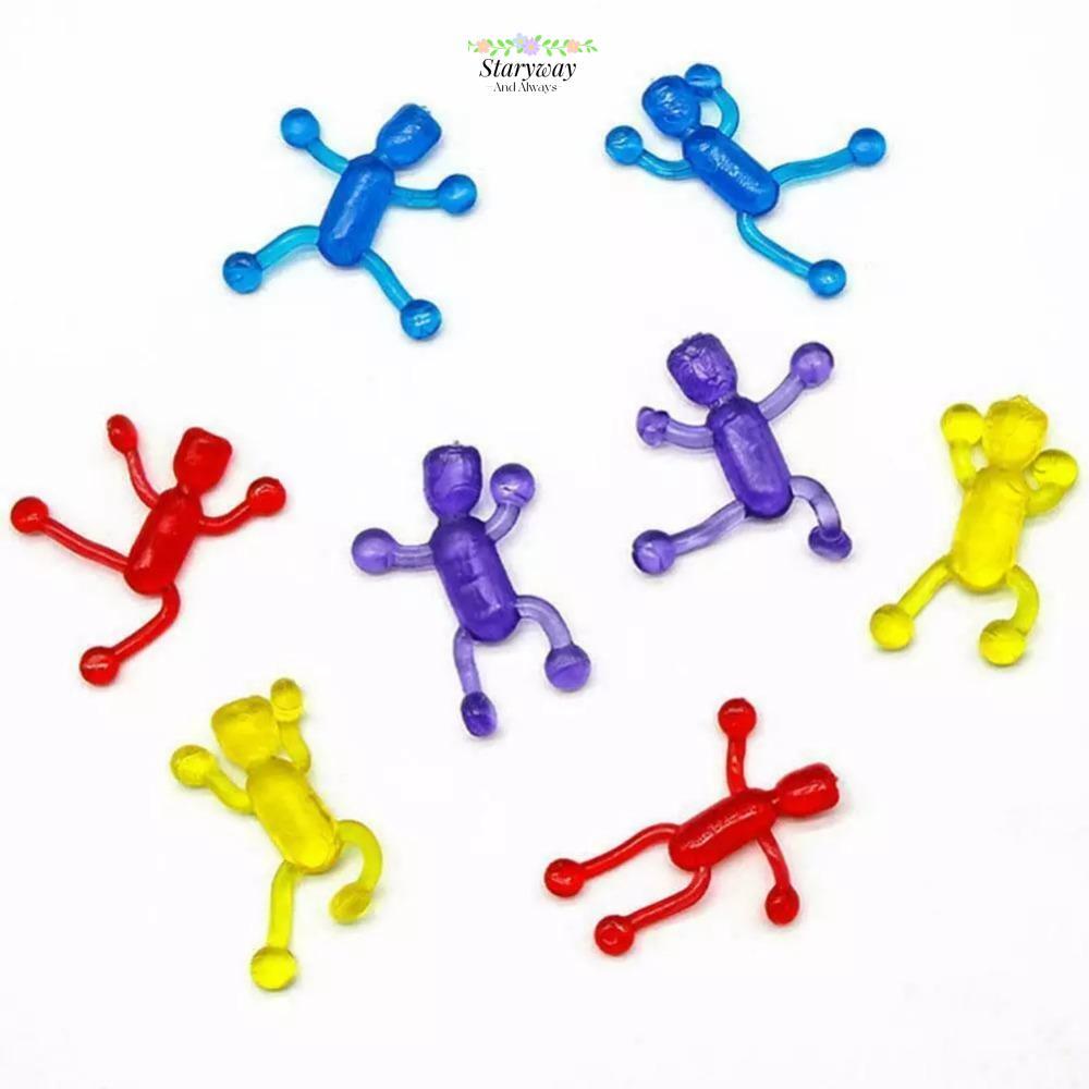 STARYSWAY ของเล่นบีบ, สีสุ่มกาวยืดหยุ่นกาวนุ่ม, ตลกเหนียวมือ TPR Release ของเล่น