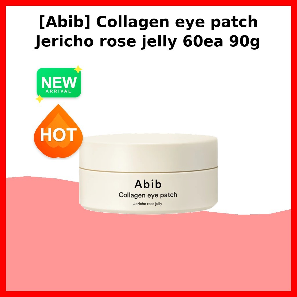 [Aib] ผ้าปิดตาคอลลาเจน Jericho rose jelly 60ea 90g / Korean Eye Patch / Collagen Infused / ของแท้ 10