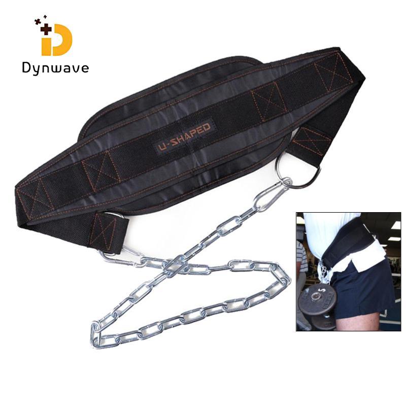 Dynwave WEIGHT LIFTING BELT GYM BACK CHAIN DIPPING DIP BODY BUILDING WORKOUT BELT