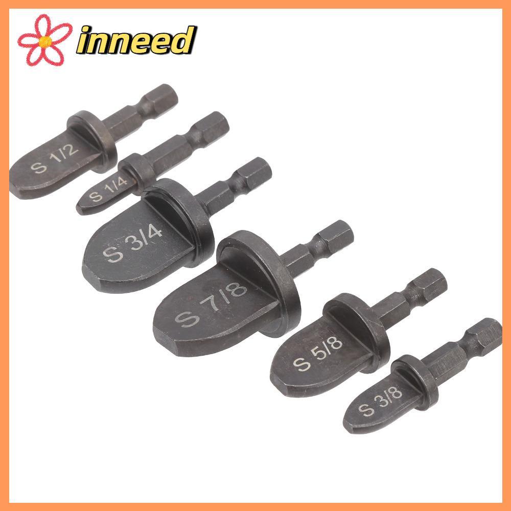 INNEED 6 ชิ้น HVAC Swaging เครื่องมือ, 1/4 นิ้ว Hex Shank 1/4 "ถึง 7/8 "Bits ทองแดง Tube Expander, แ