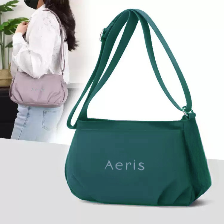 กระเป๋าผู้หญิงสะพายข้าง Aeris ทรงสวยมินิมอล ดีไซน์เรียบแต่ดูแพง ใส่โทรศัพท์ กระเป๋าสตางค์
