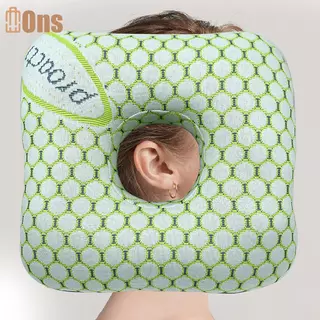 Ons ผ้าฝ้ายบรรจุหูเจาะหมอน Breathable Ergonomic หมอนรูหูแบบพกพาสบายต่างหูหมอนที่