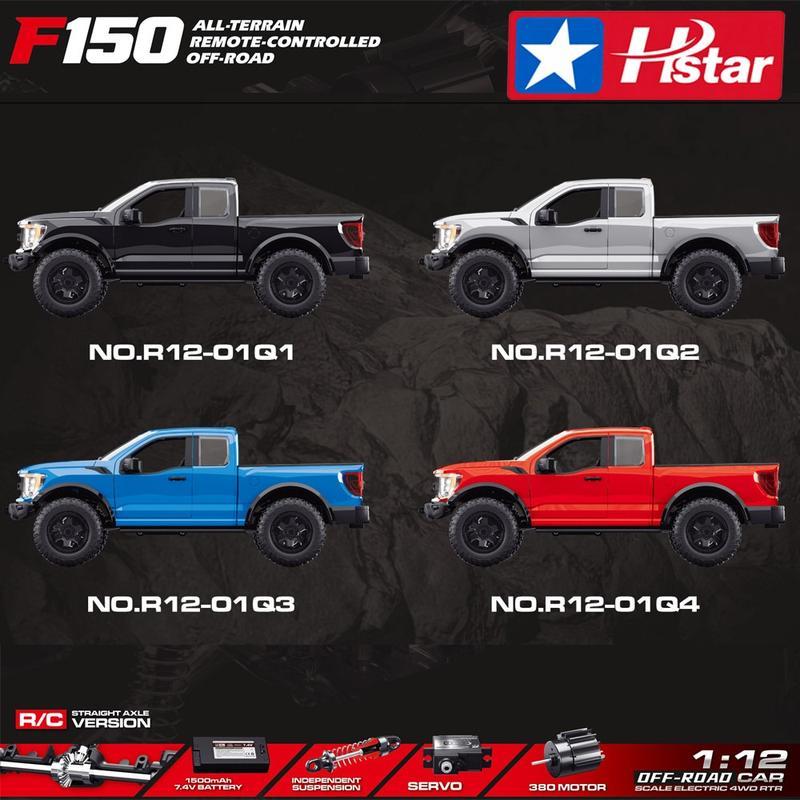 Hstar R12-01Q F150 RTR 1/12 2.4G 4WD RC Car Rock Crawler Off-Road