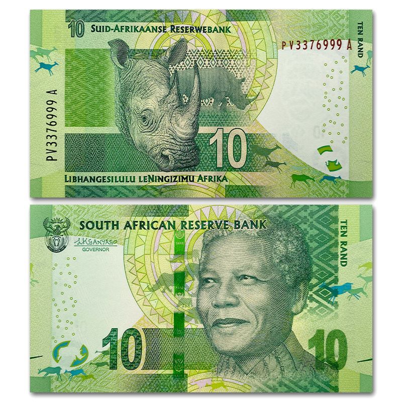 [Leopard No.Leopard No. 999 No 4] Africa-South Africa 10 Lanter ธนบัตร ND (2015) P-138bhnvk320