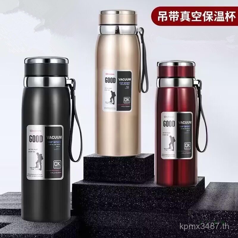 ถ้วยน้ําหม้อฉนวนกันความร้อนหม้อแบบพกพาบูติก800มิลลิลิตรความจุขนาดใหญ่สแตนเลสกระติกน้ําร้อนถ้วยกลางแจ