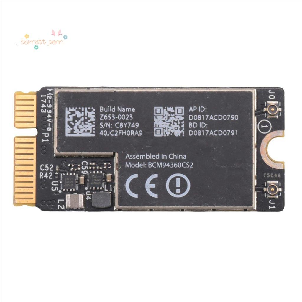 BCM94360CS2 การ์ดไร้สาย Wifi บลูทูธ 4.0 802.11Ac Hackintosh MacOS สําหรับ Air 11 นิ้ว A1465 13 นิ้ว 
