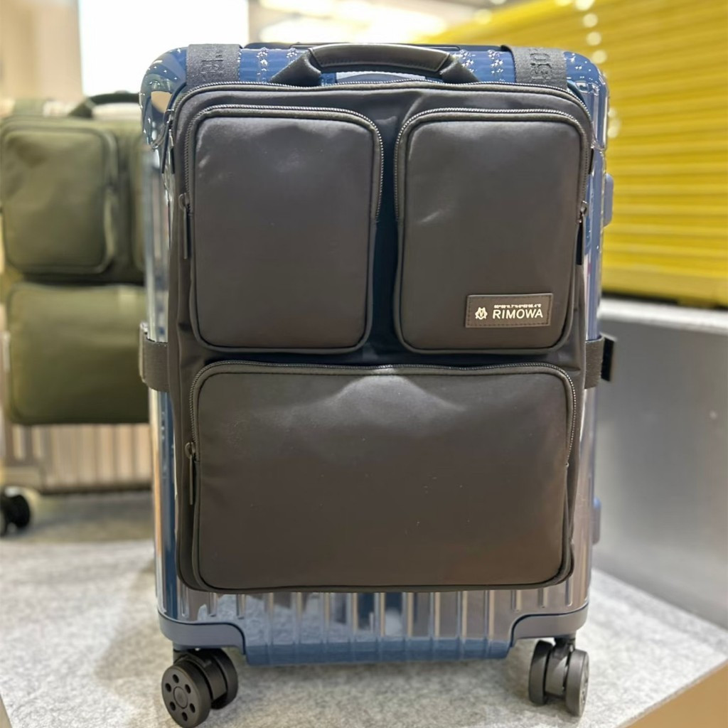 ใหม่เอี่ยม ของแท้ RIMOWA (สีดำ, สีเขียว, สีน้ำเงิน) สายรัดกระเป๋าเดินทางแบบไนลอน, กระเป๋าแขวนกระเป๋า