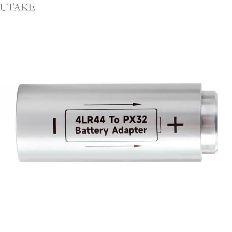 Utake น้ํายาอะแดปเตอร์อลูมิเนียมอัลลอยด์ 4LR44 ถึง PX32 สําหรับกล้องคลาสสิก 4LR44 ความเข้ากันได้