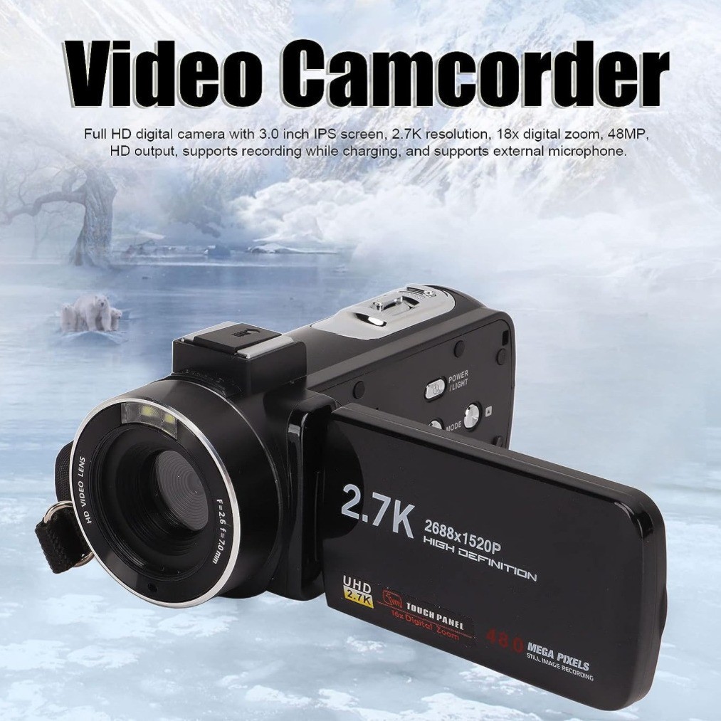 สินค้าเวอร์ชันภาษาอังกฤษ 2.7K HD 48MP Digital Camera Home Travel Camera DV06S