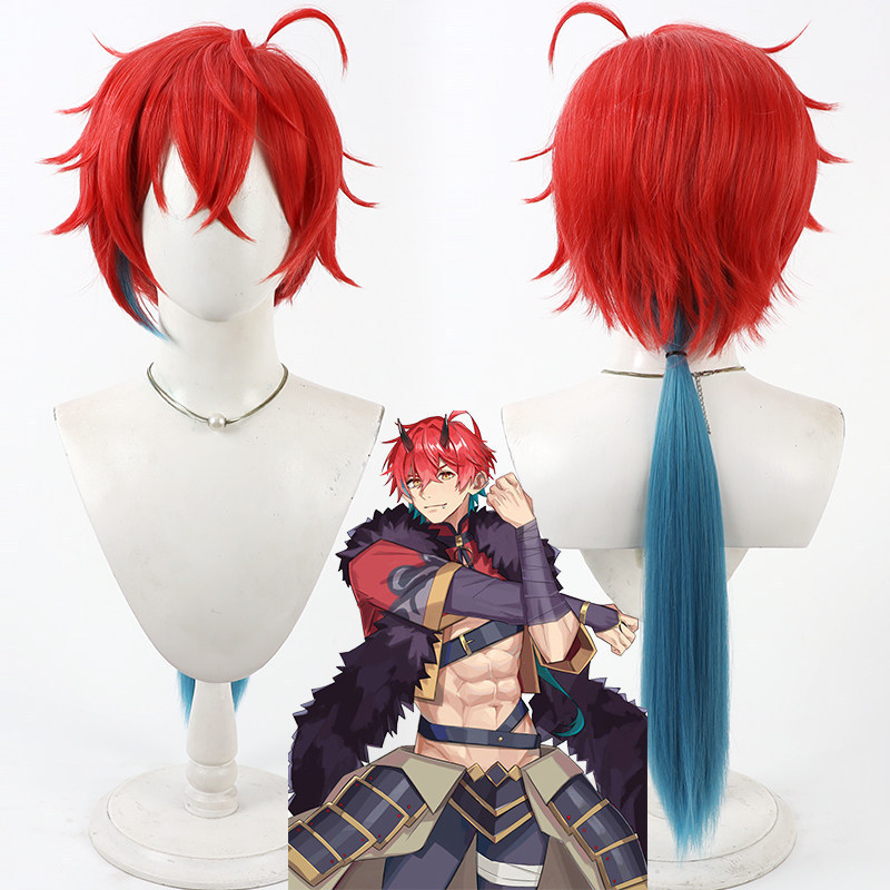 Touhou Project Kaguya Houraisan Teimei Cosplay Wig Fluffy Roots Gradient Long Tail