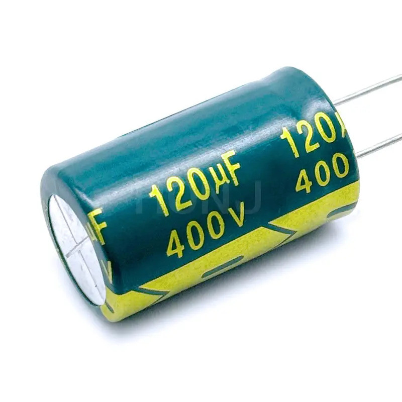 2-5PCS 400V120UF อลูมิเนียม Electrolytic Capacitor Low Esr/ความต้านทานความถี่สูงขนาด 18*30 120uf400v