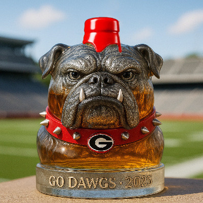 New Decorative Items Longhorns Whiskey Bottle Bulldog whiskey bottle, wine bottle