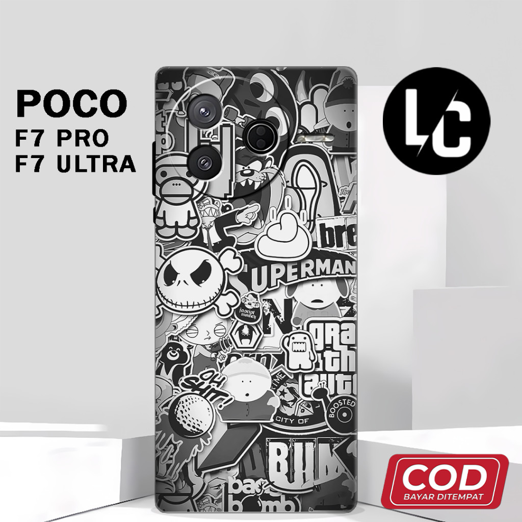 (AQ 30) ยางยืดหยุ่น Softcase สําหรับ Poco F7 PRO l POCO F7 ULTRA ล่าสุด l อะนิเมะ motif ปลอก l บทคัด