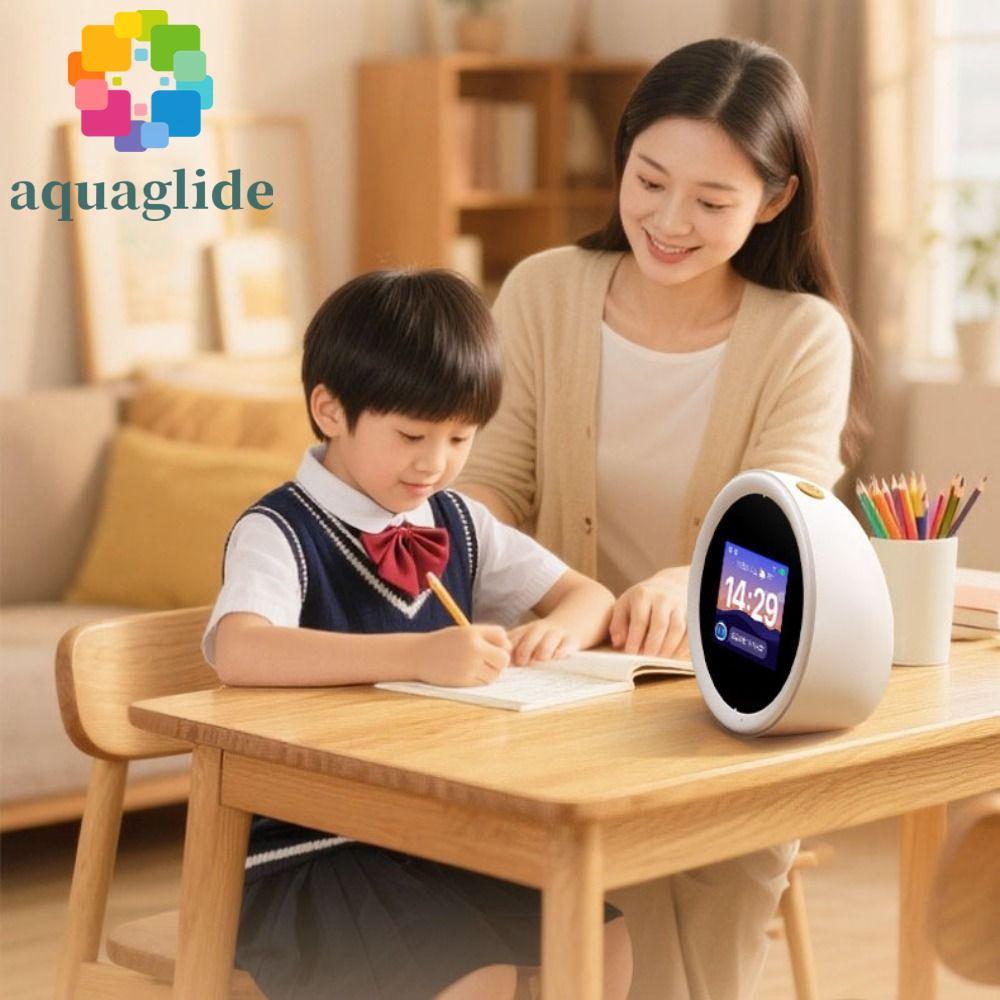 นาฬิกาปลุกอัจฉริยะ AQUAGLIDE N2, ลําโพง AI Dialogue Self-Dispipline Timer AI, การเรียนรู้|หน้าจอสีเค