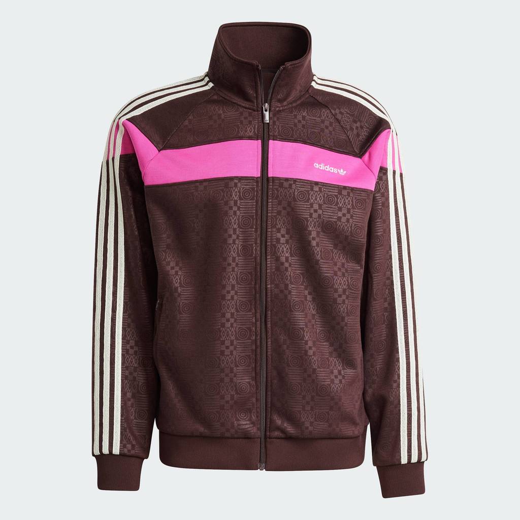 adidas ไลฟ์สไตล์ เสื้อแทรคพรีเมียม 80s แต่งแถบ 3-Stripes ผู้ชาย สีน้ำตาล JC6531